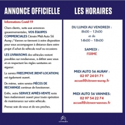ANNONCE OFFICIELLE - CONFINEMENT