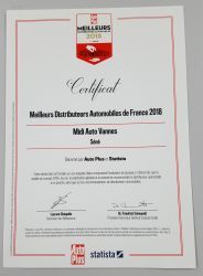 Citroën Vannes élue meilleurs distributeurs automobiles 2018